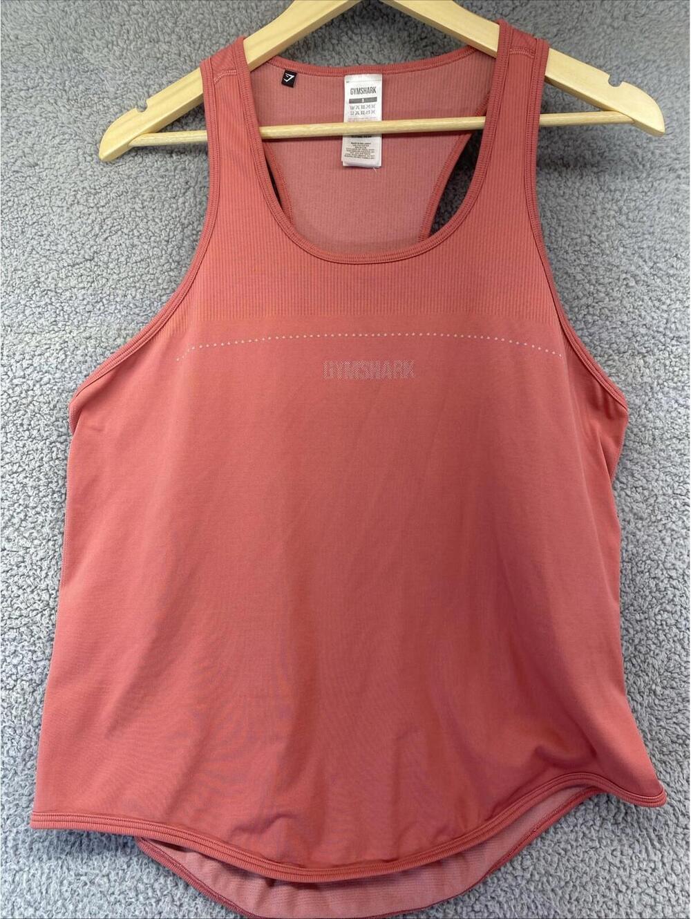 Gymshark Athletic Tank Top Women Small Coral workout gym